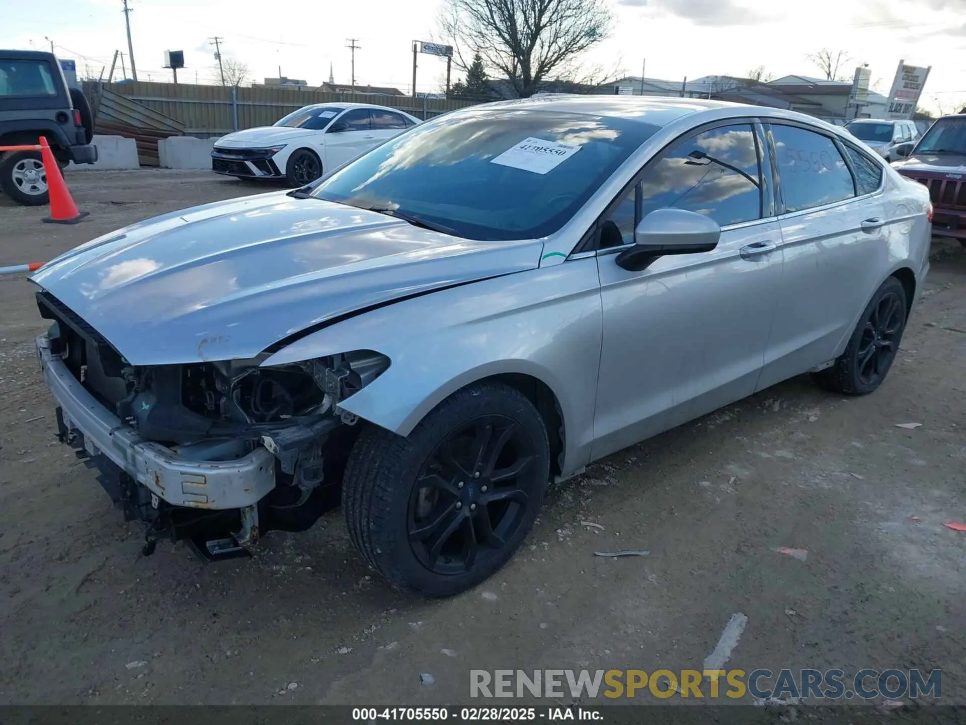 2 Photograph of a damaged car 3FA6P0HD4KR129090 FORD FUSION 2019
