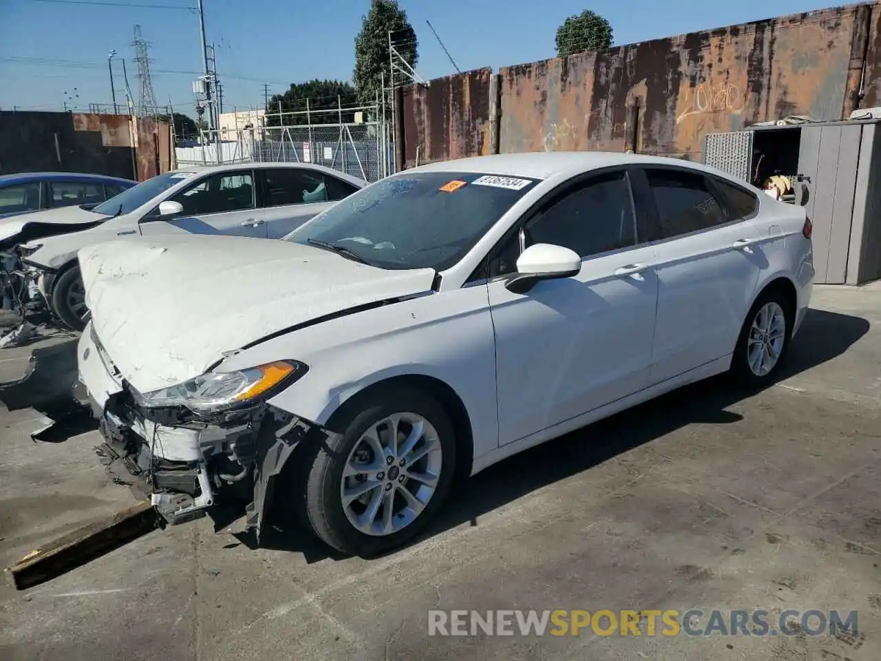 1 Photograph of a damaged car 3FA6P0HD5KR114615 FORD FUSION 2019