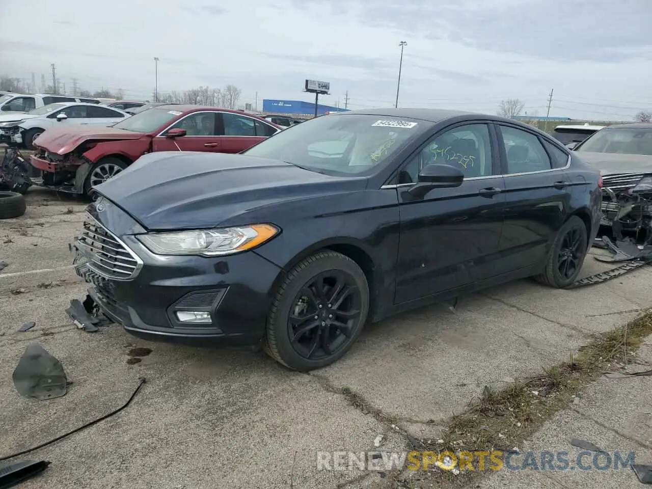1 Photograph of a damaged car 3FA6P0HD5KR249609 FORD FUSION 2019