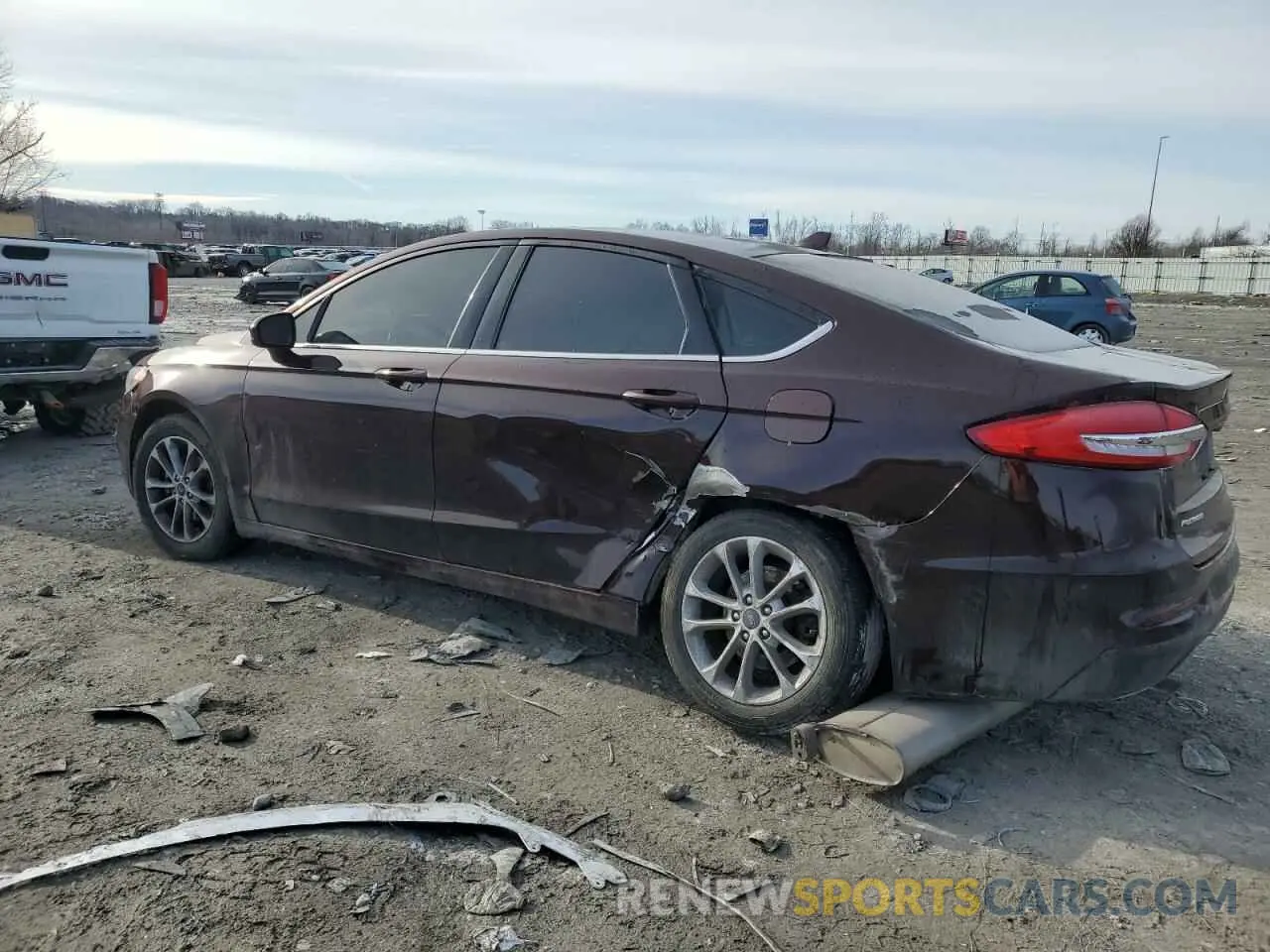 2 Photograph of a damaged car 3FA6P0HD6KR164200 FORD FUSION 2019