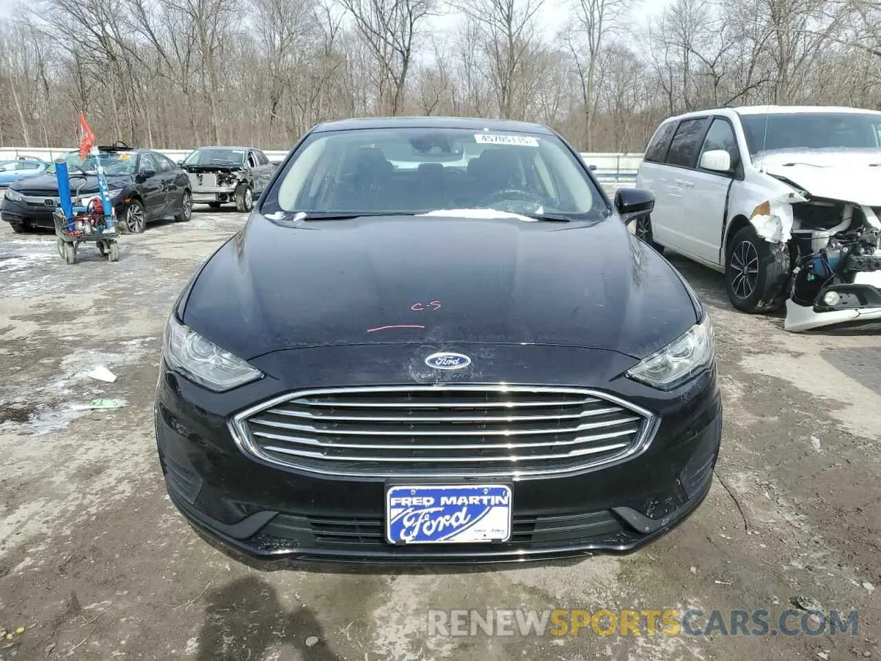 5 Photograph of a damaged car 3FA6P0HD6KR248596 FORD FUSION 2019