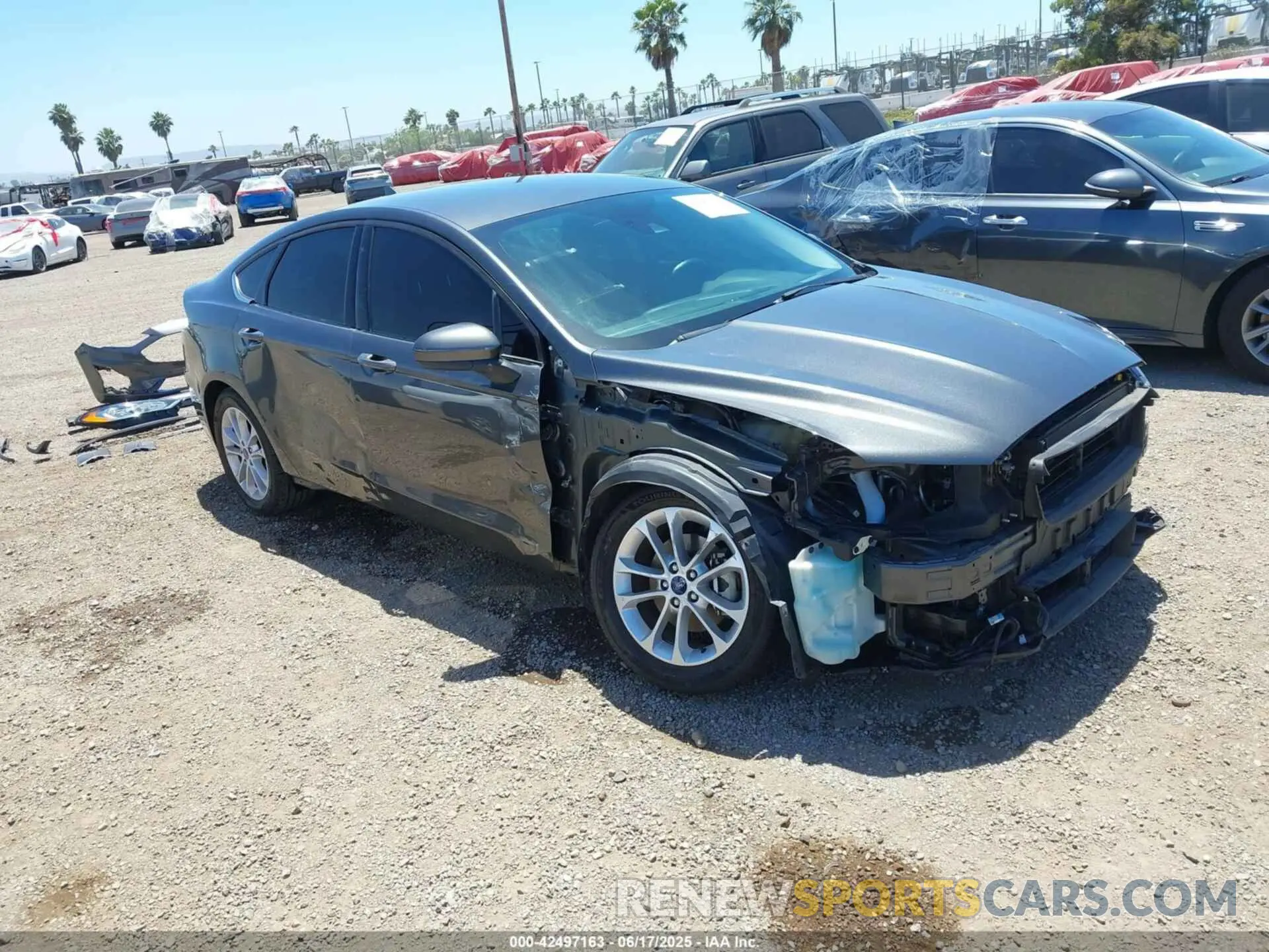1 Photograph of a damaged car 3FA6P0HD6KR251742 FORD FUSION 2019