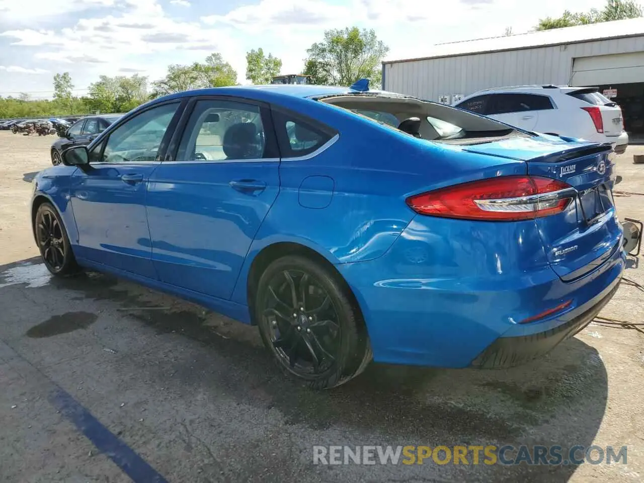 2 Photograph of a damaged car 3FA6P0HD6KR281551 FORD FUSION 2019