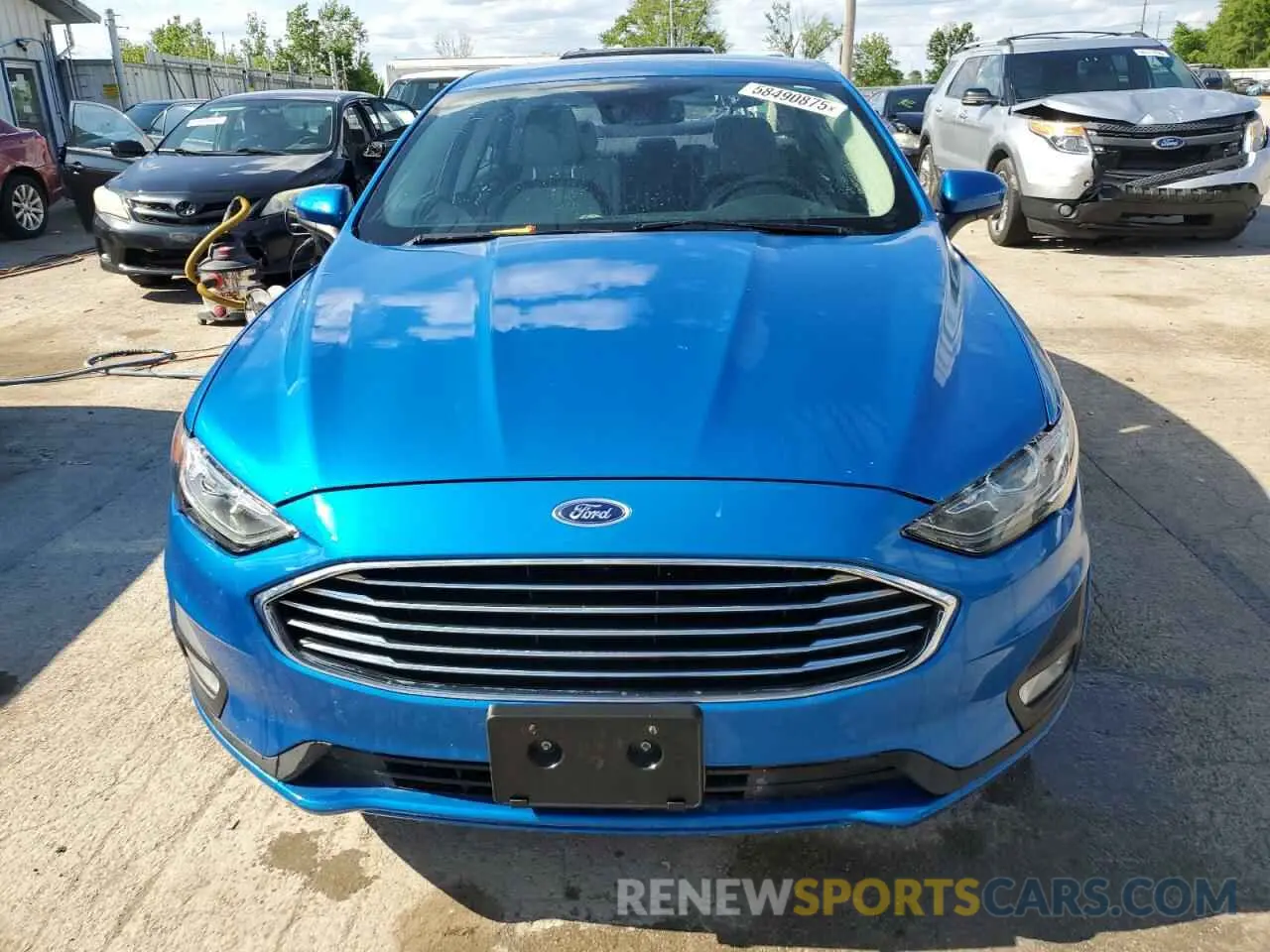 5 Photograph of a damaged car 3FA6P0HD6KR281551 FORD FUSION 2019