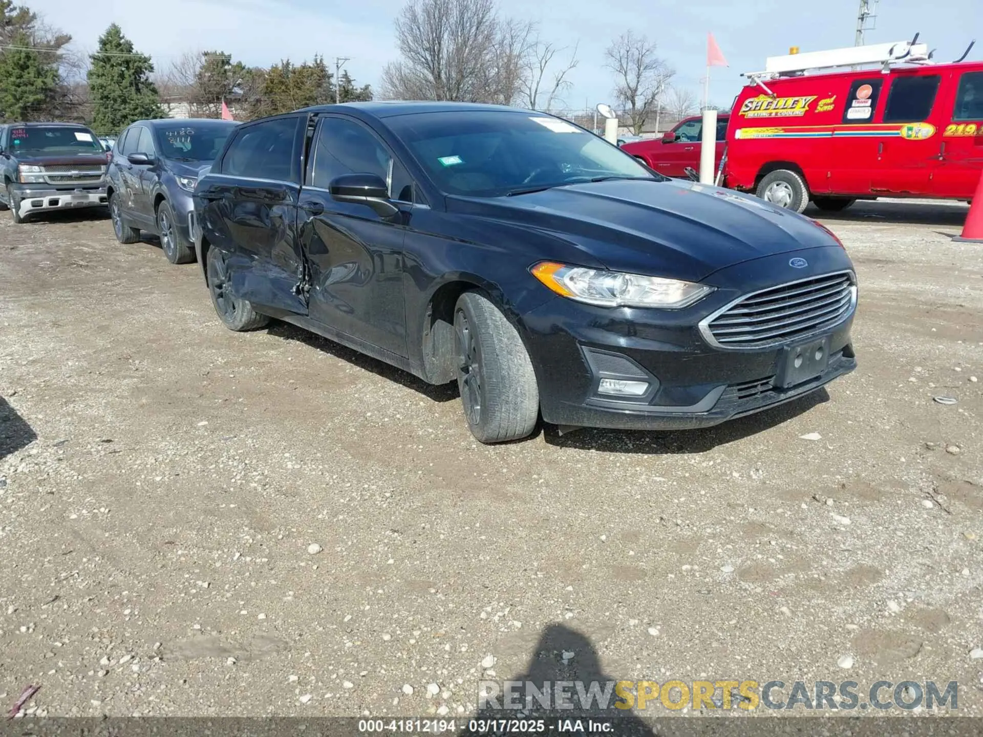 1 Photograph of a damaged car 3FA6P0HD7KR128953 FORD FUSION 2019