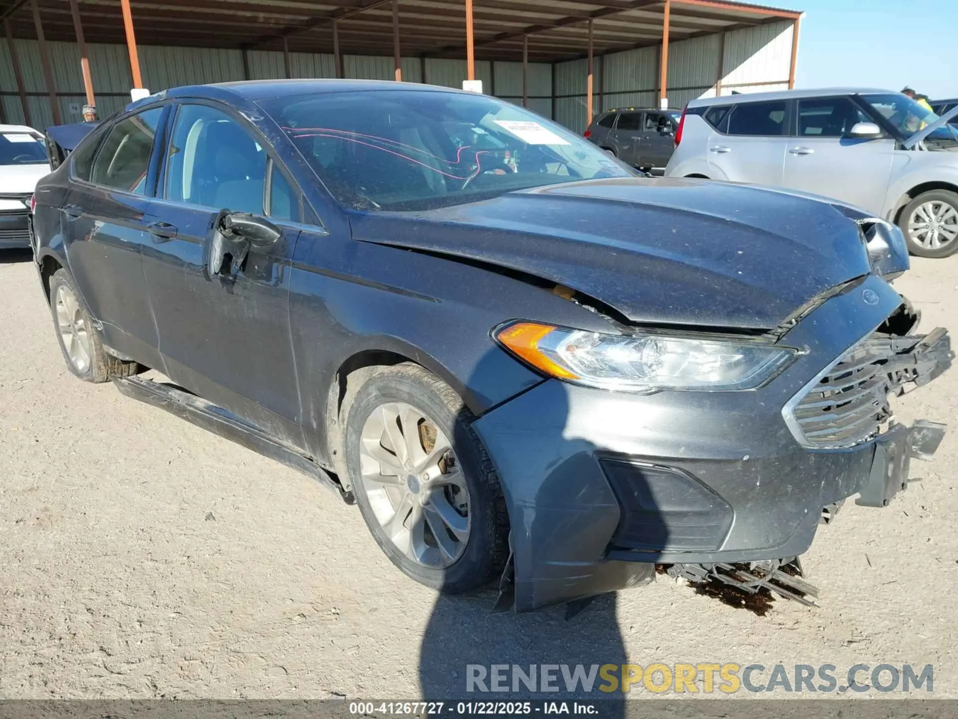1 Photograph of a damaged car 3FA6P0HD7KR173035 FORD FUSION 2019