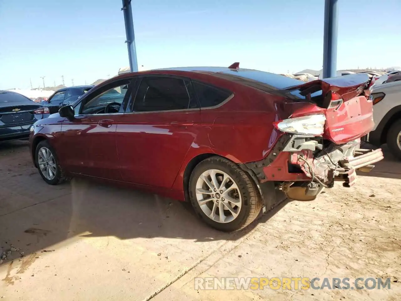 2 Photograph of a damaged car 3FA6P0HD7KR173505 FORD FUSION 2019