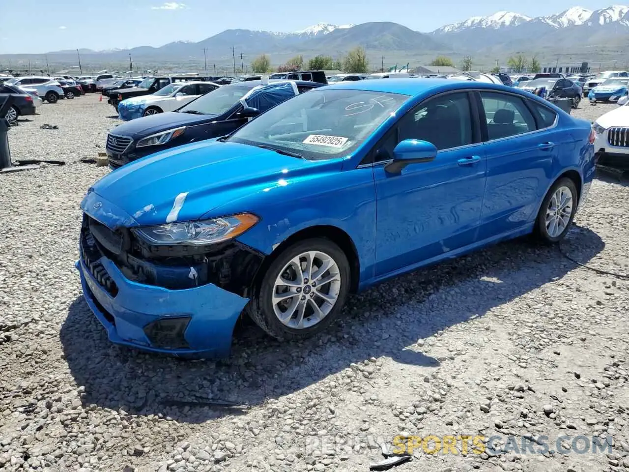 1 Photograph of a damaged car 3FA6P0HD7KR196119 FORD FUSION 2019
