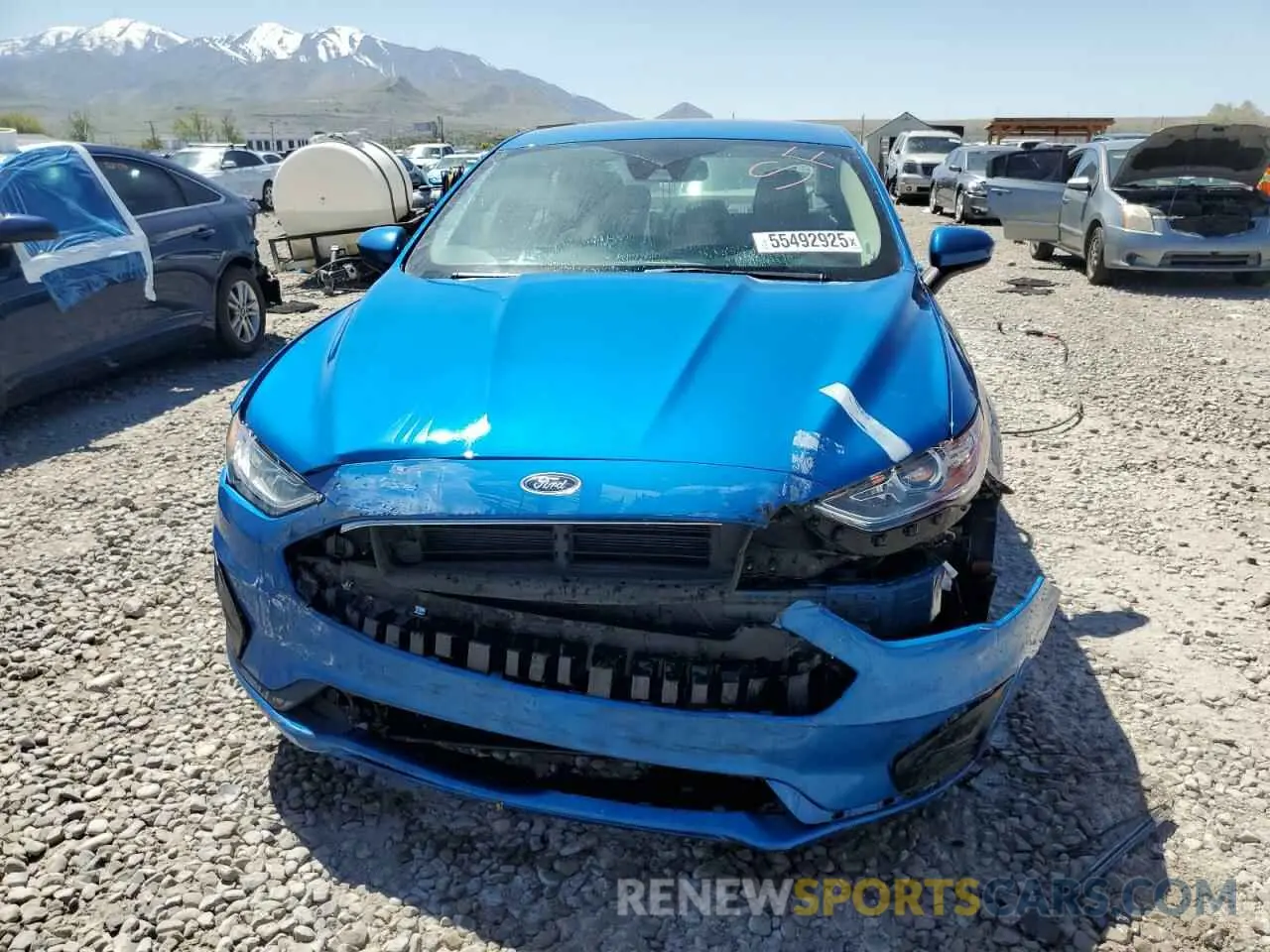 5 Photograph of a damaged car 3FA6P0HD7KR196119 FORD FUSION 2019