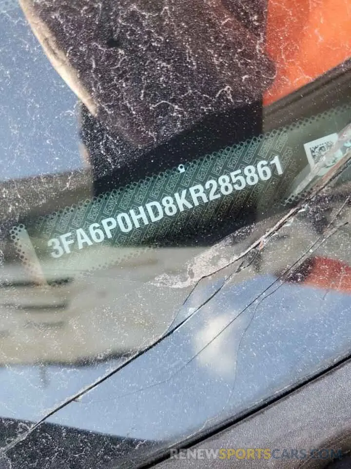 14 Photograph of a damaged car 3FA6P0HD8KR285861 FORD FUSION 2019
