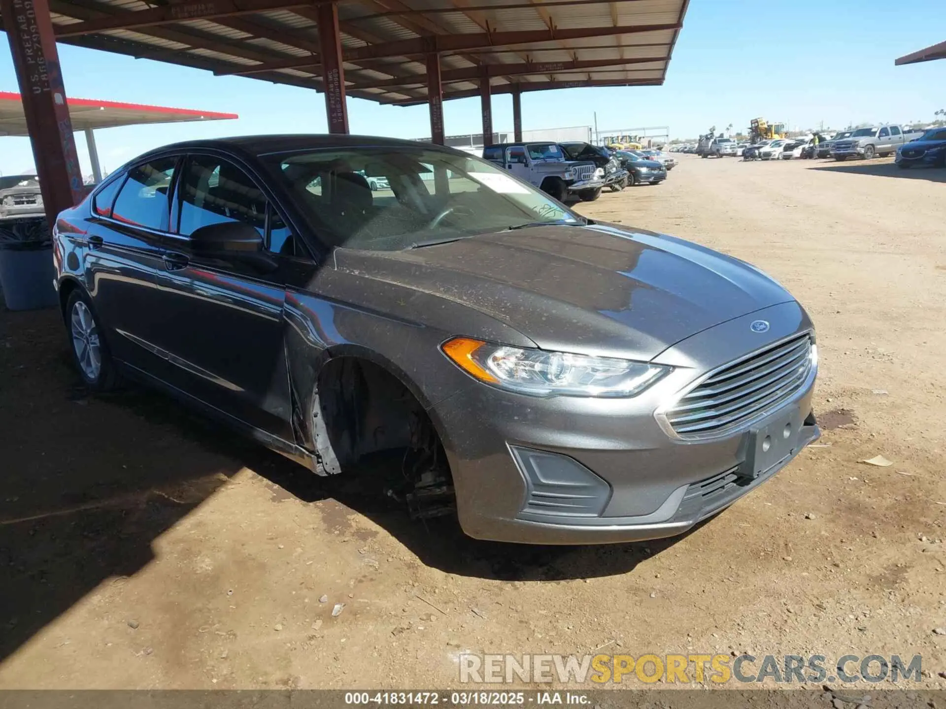 1 Photograph of a damaged car 3FA6P0HD9KR104024 FORD FUSION 2019