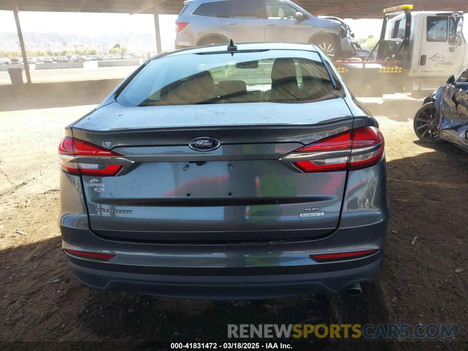 16 Photograph of a damaged car 3FA6P0HD9KR104024 FORD FUSION 2019