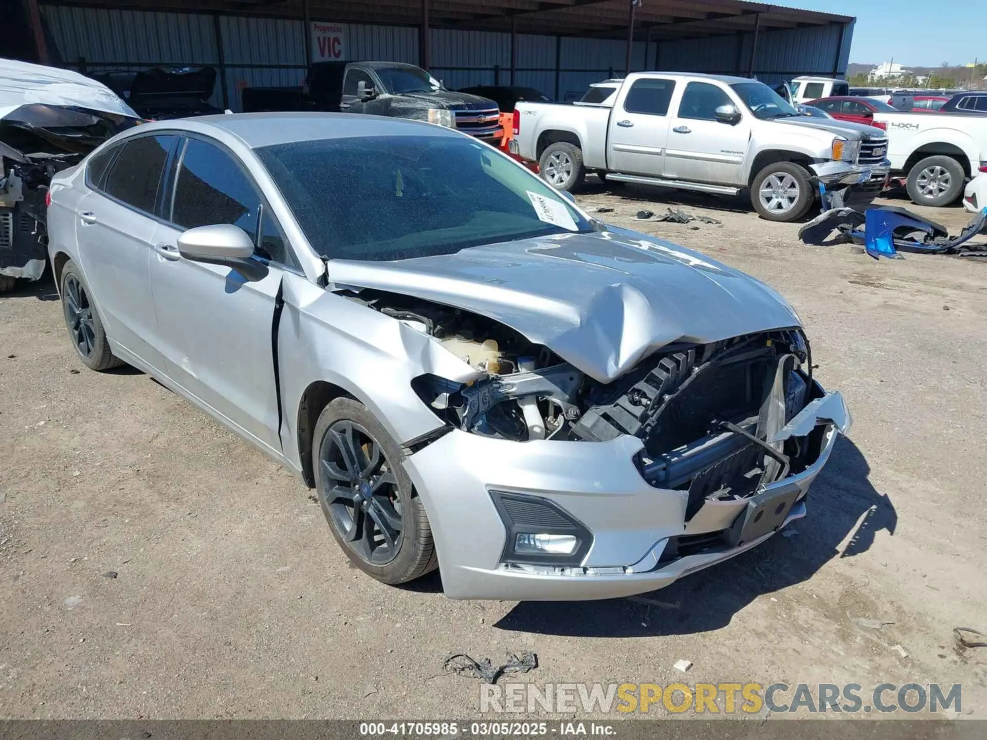 1 Photograph of a damaged car 3FA6P0HD9KR172372 FORD FUSION 2019