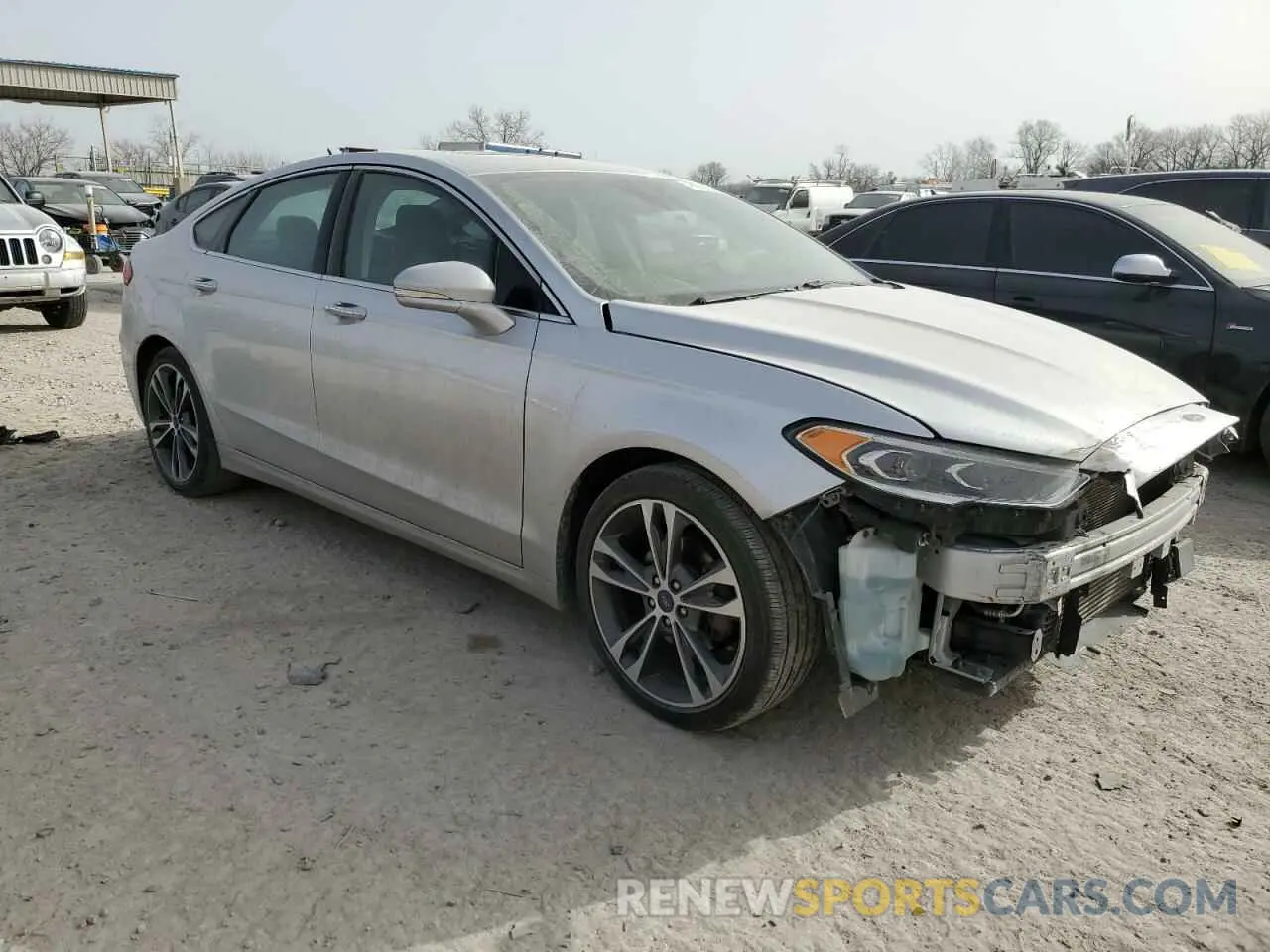 4 Photograph of a damaged car 3FA6P0K95KR270710 FORD FUSION 2019