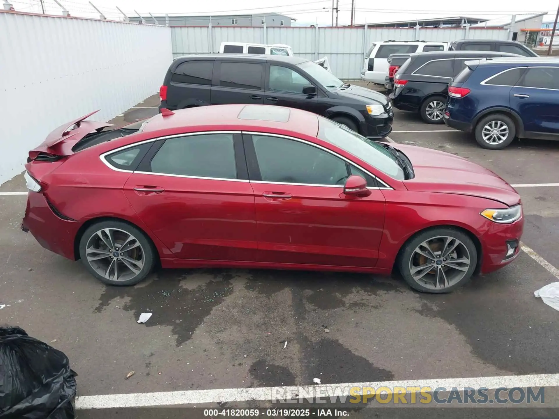 13 Photograph of a damaged car 3FA6P0K98KR179513 FORD FUSION 2019