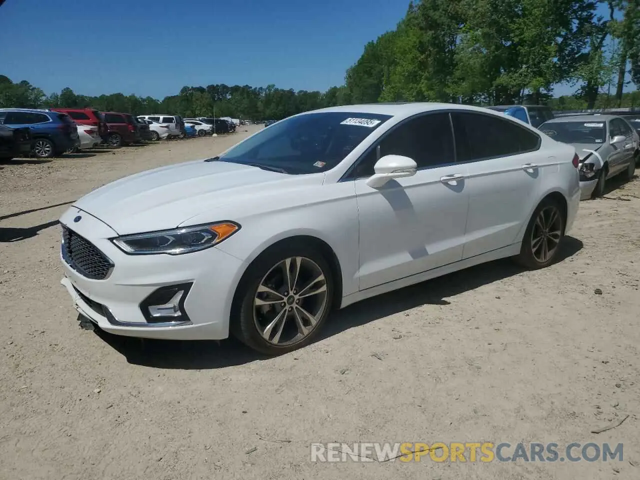 1 Photograph of a damaged car 3FA6P0K98KR233733 FORD FUSION 2019