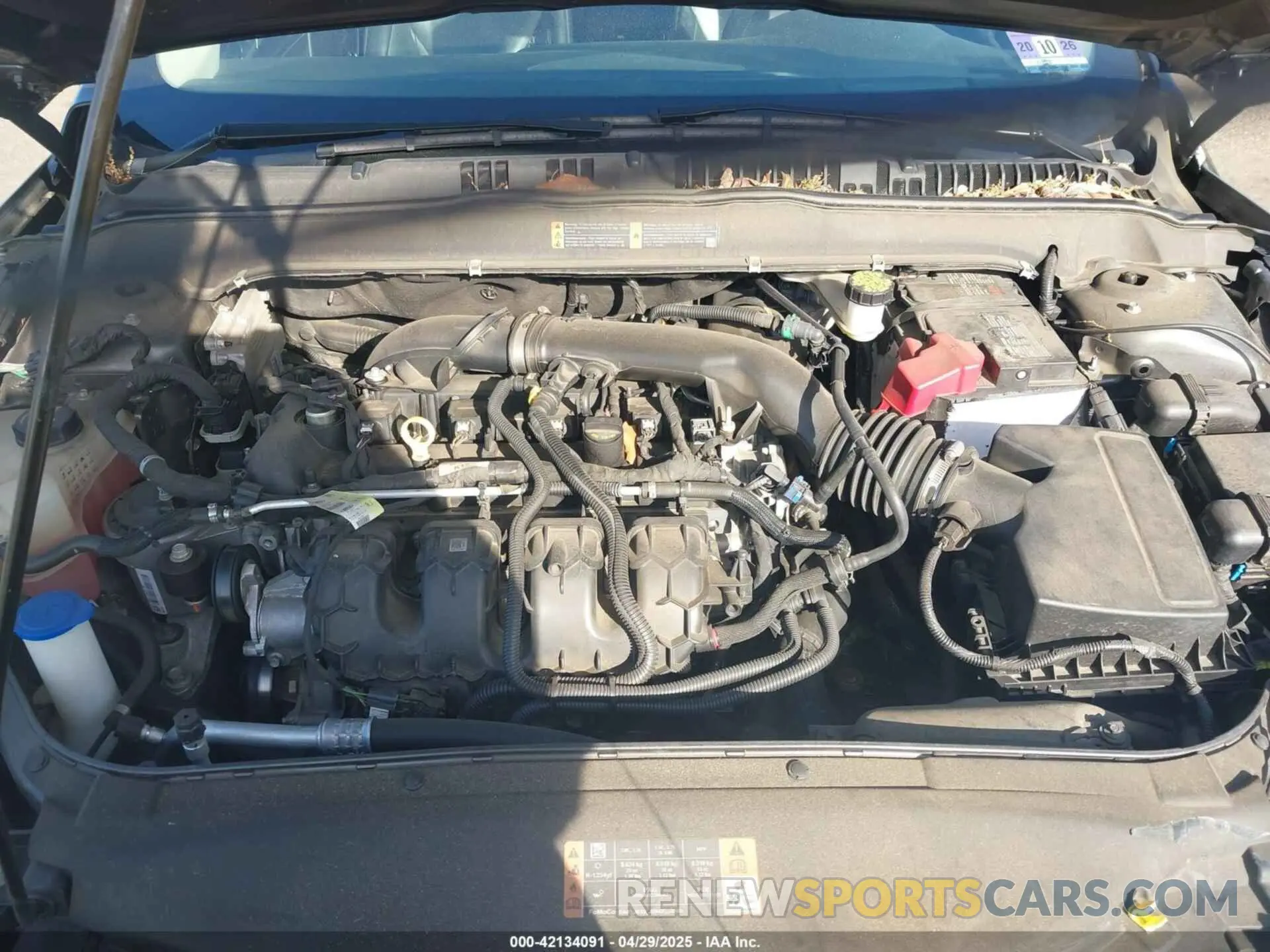 10 Photograph of a damaged car 3FA6P0K99KR279734 FORD FUSION 2019