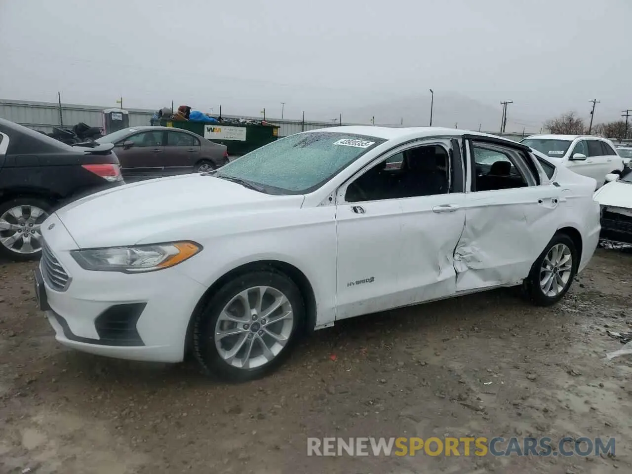 1 Photograph of a damaged car 3FA6P0LU2KR109198 FORD FUSION 2019