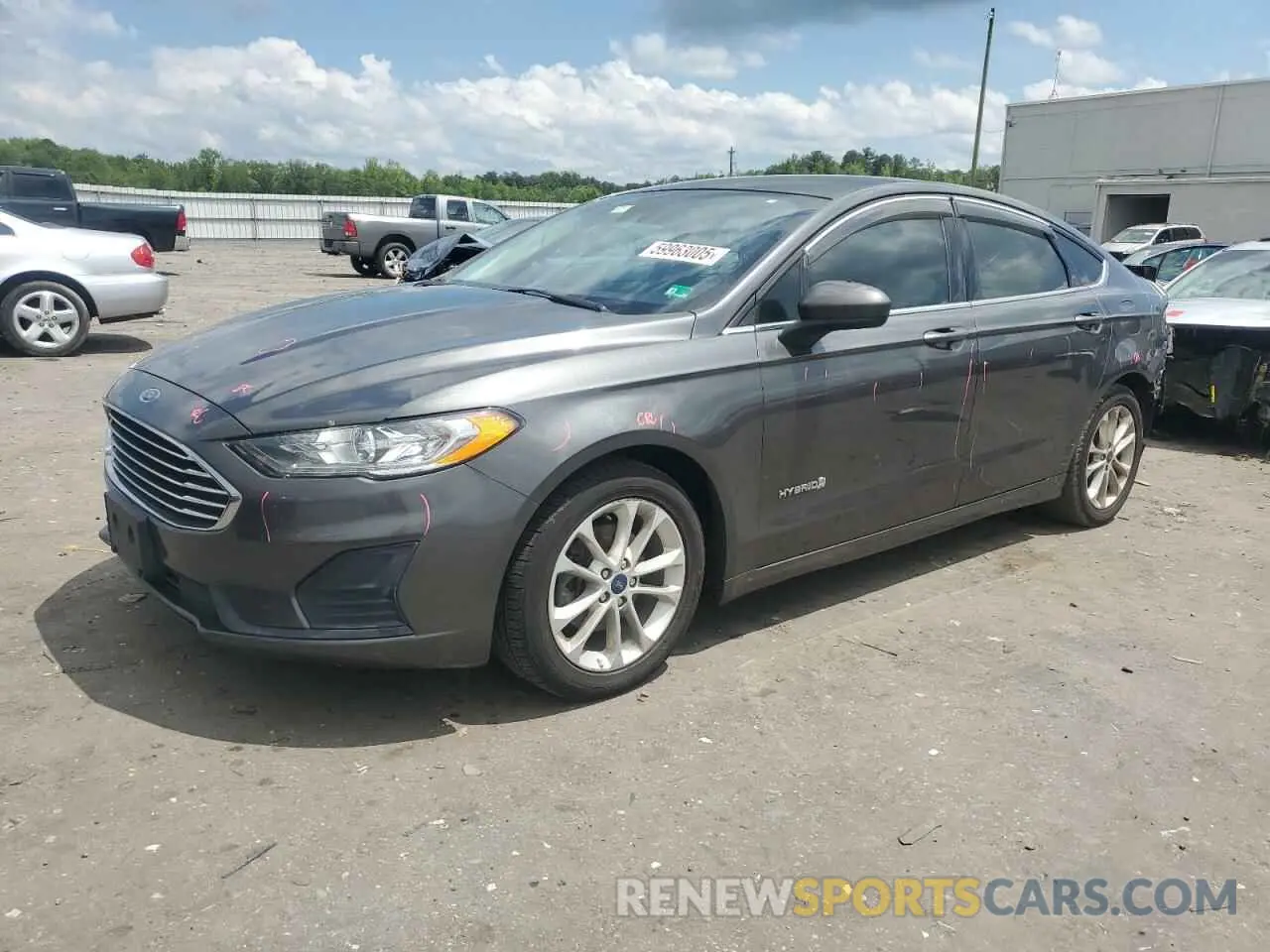 1 Photograph of a damaged car 3FA6P0LU2KR163620 FORD FUSION 2019