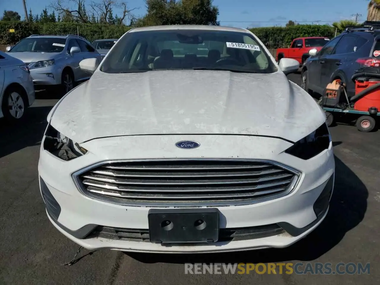 5 Photograph of a damaged car 3FA6P0LU2KR188517 FORD FUSION 2019