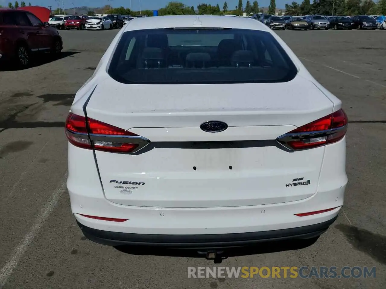 6 Photograph of a damaged car 3FA6P0LU2KR201864 FORD FUSION 2019
