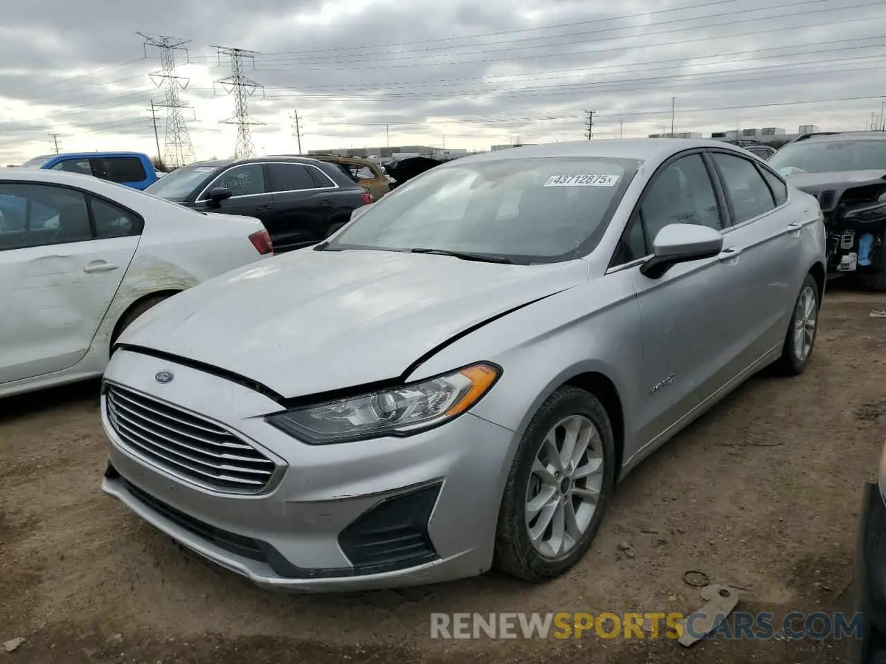 1 Photograph of a damaged car 3FA6P0LU3KR180801 FORD FUSION 2019