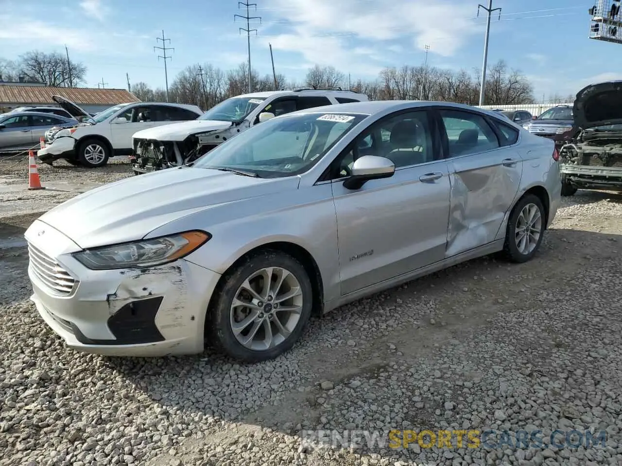 1 Photograph of a damaged car 3FA6P0LU3KR188221 FORD FUSION 2019