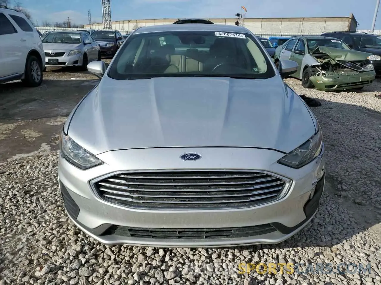 5 Photograph of a damaged car 3FA6P0LU3KR188221 FORD FUSION 2019