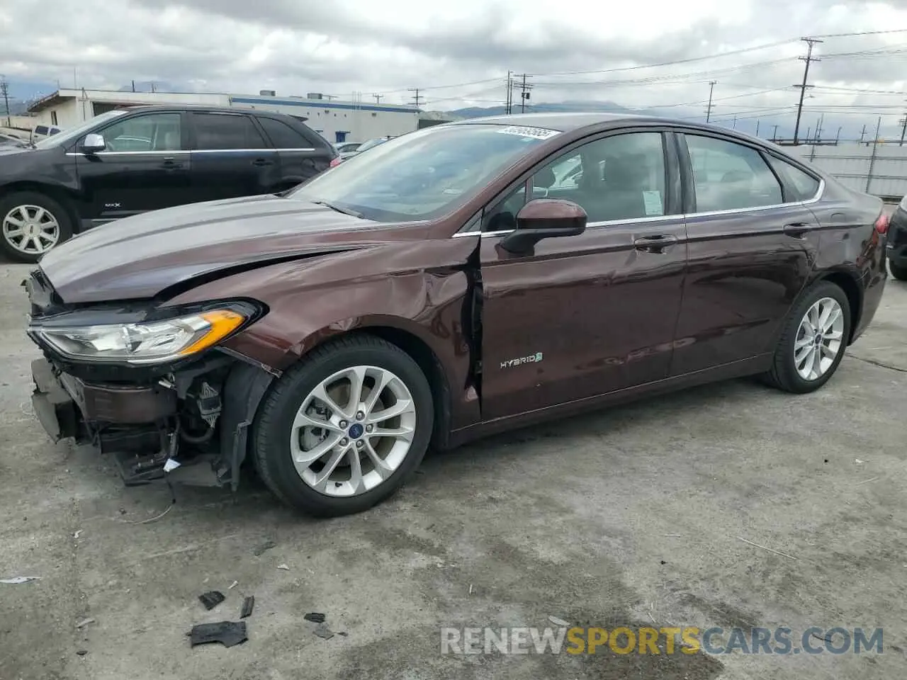 1 Photograph of a damaged car 3FA6P0LU5KR174496 FORD FUSION 2019