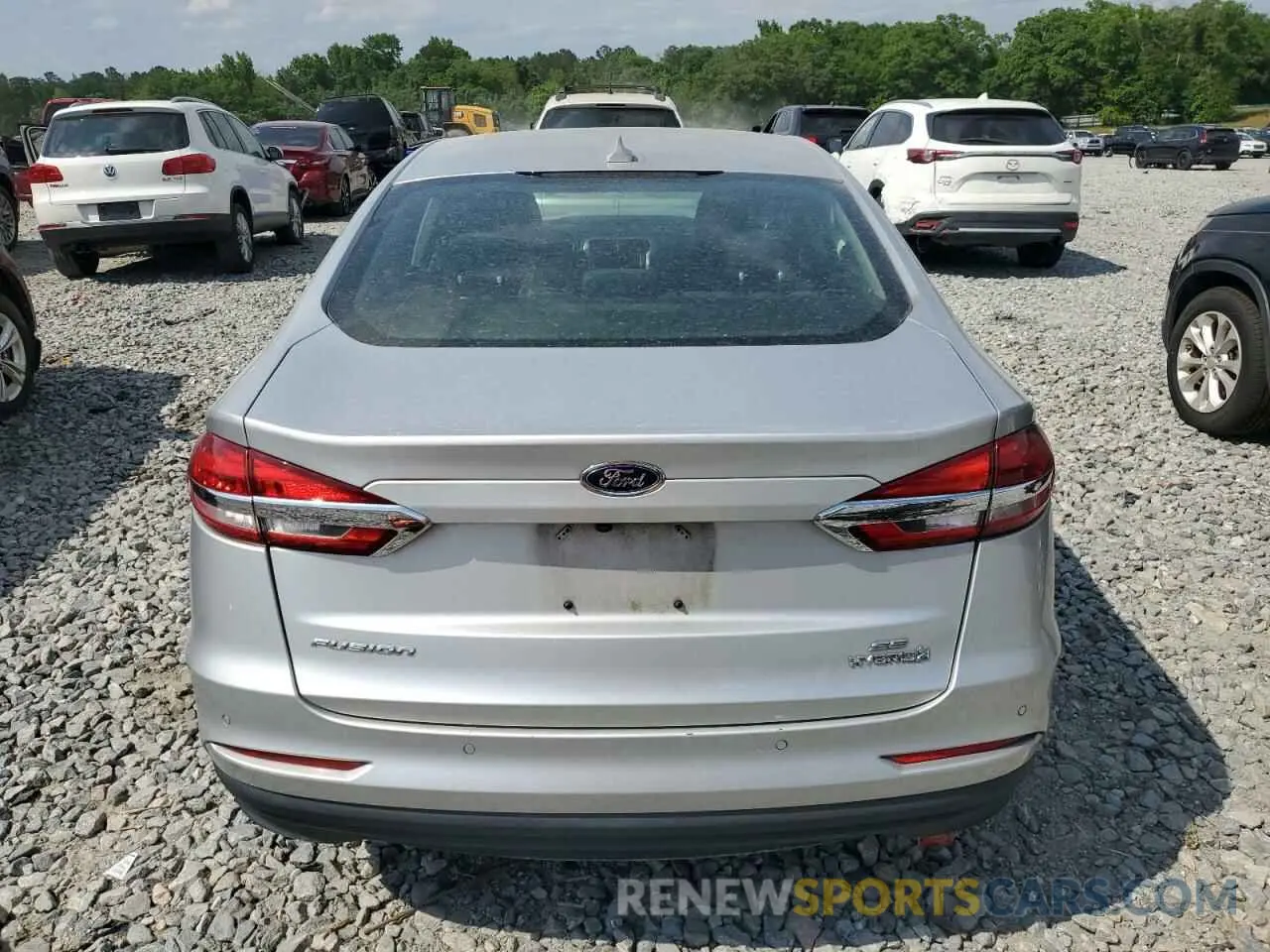 6 Photograph of a damaged car 3FA6P0LU7KR206574 FORD FUSION 2019