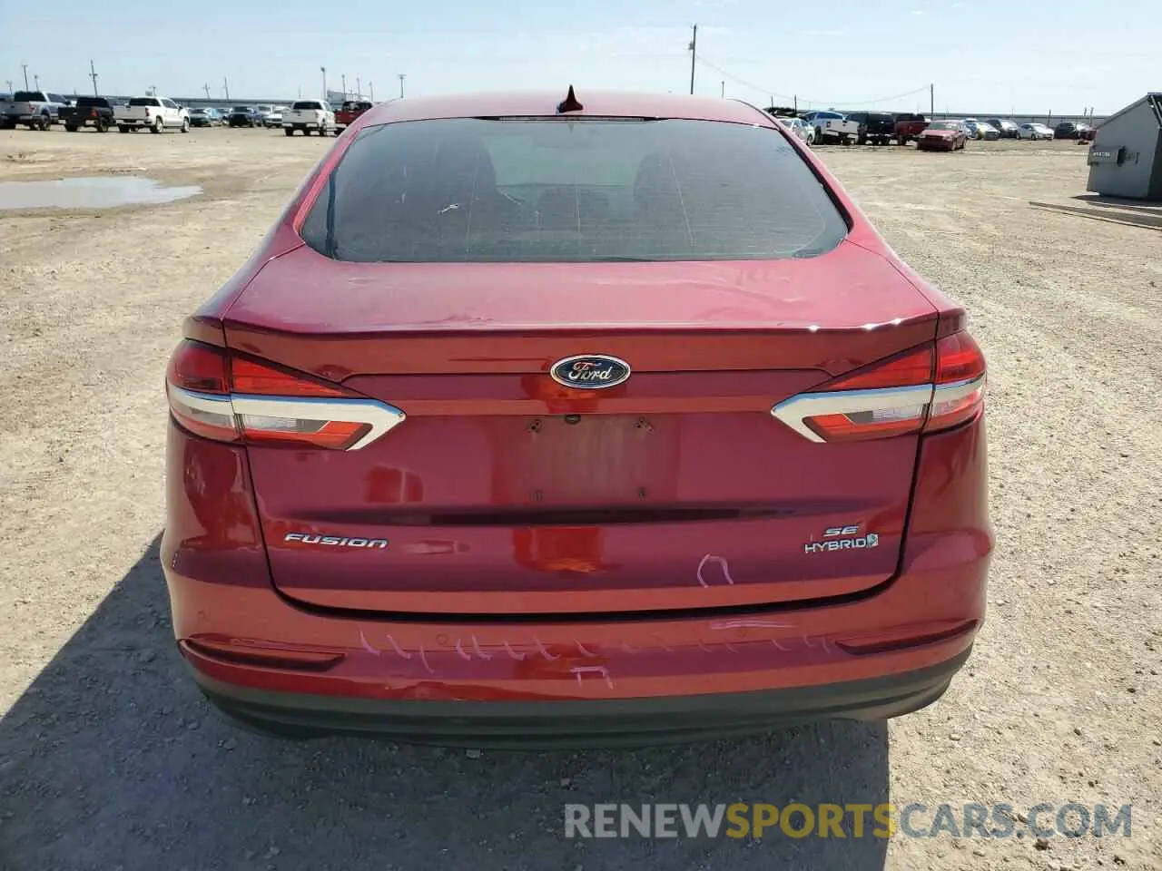 6 Photograph of a damaged car 3FA6P0LU9KR262872 FORD FUSION 2019