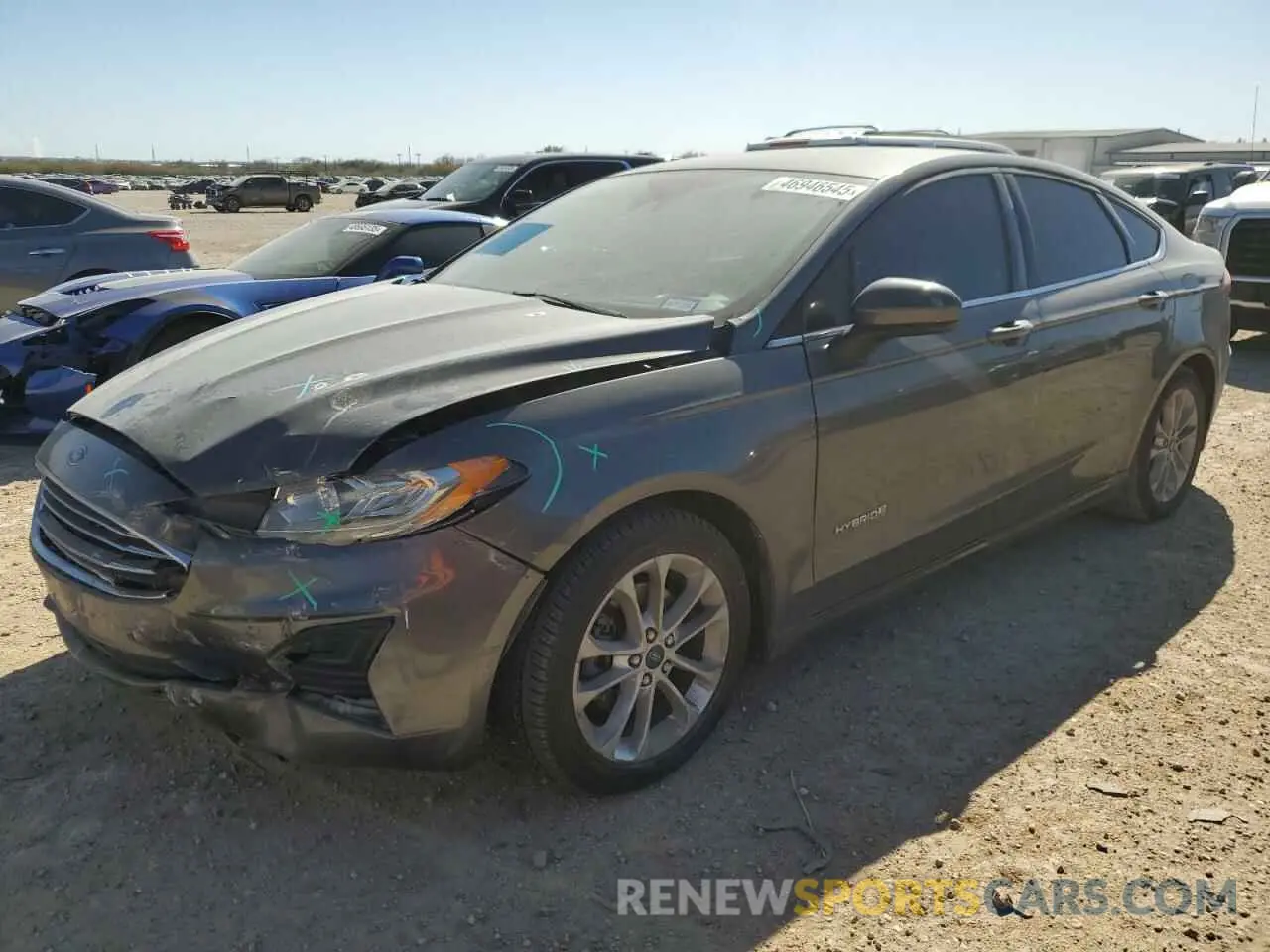 1 Photograph of a damaged car 3FA6P0LUXKR107053 FORD FUSION 2019