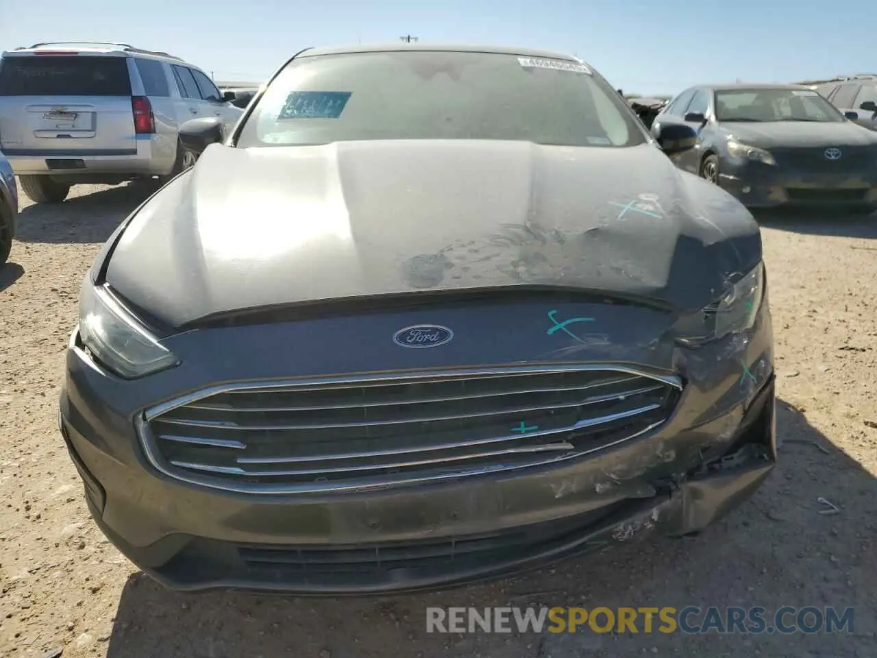 5 Photograph of a damaged car 3FA6P0LUXKR107053 FORD FUSION 2019