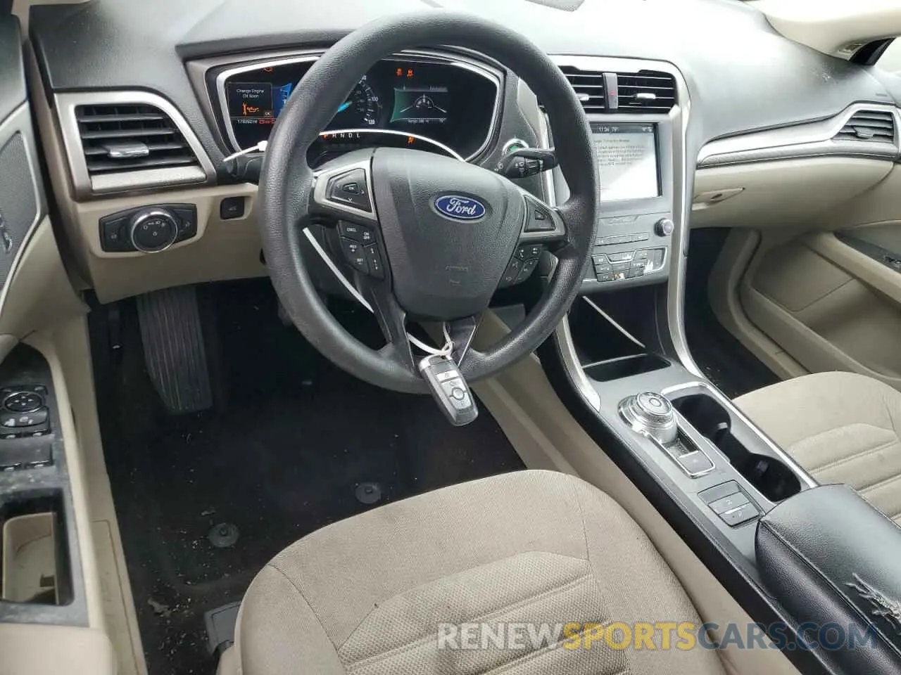 8 Photograph of a damaged car 3FA6P0LUXKR207718 FORD FUSION 2019