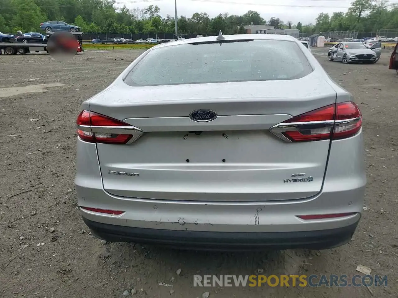 6 Photograph of a damaged car 3FA6P0LUXKR242582 FORD FUSION 2019