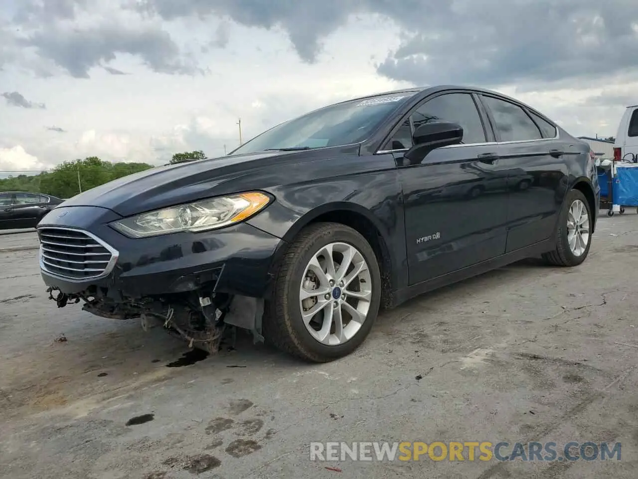 1 Photograph of a damaged car 3FA6P0LUXKR243750 FORD FUSION 2019