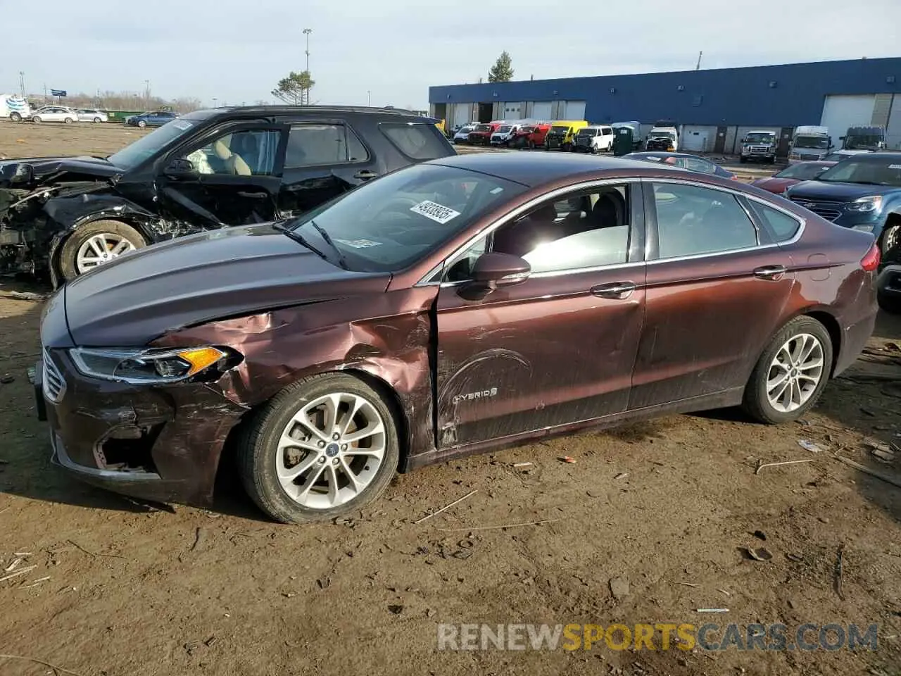 1 Photograph of a damaged car 3FA6P0MU2KR195742 FORD FUSION 2019