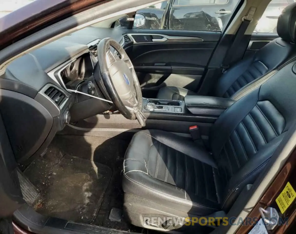 7 Photograph of a damaged car 3FA6P0MU2KR195742 FORD FUSION 2019