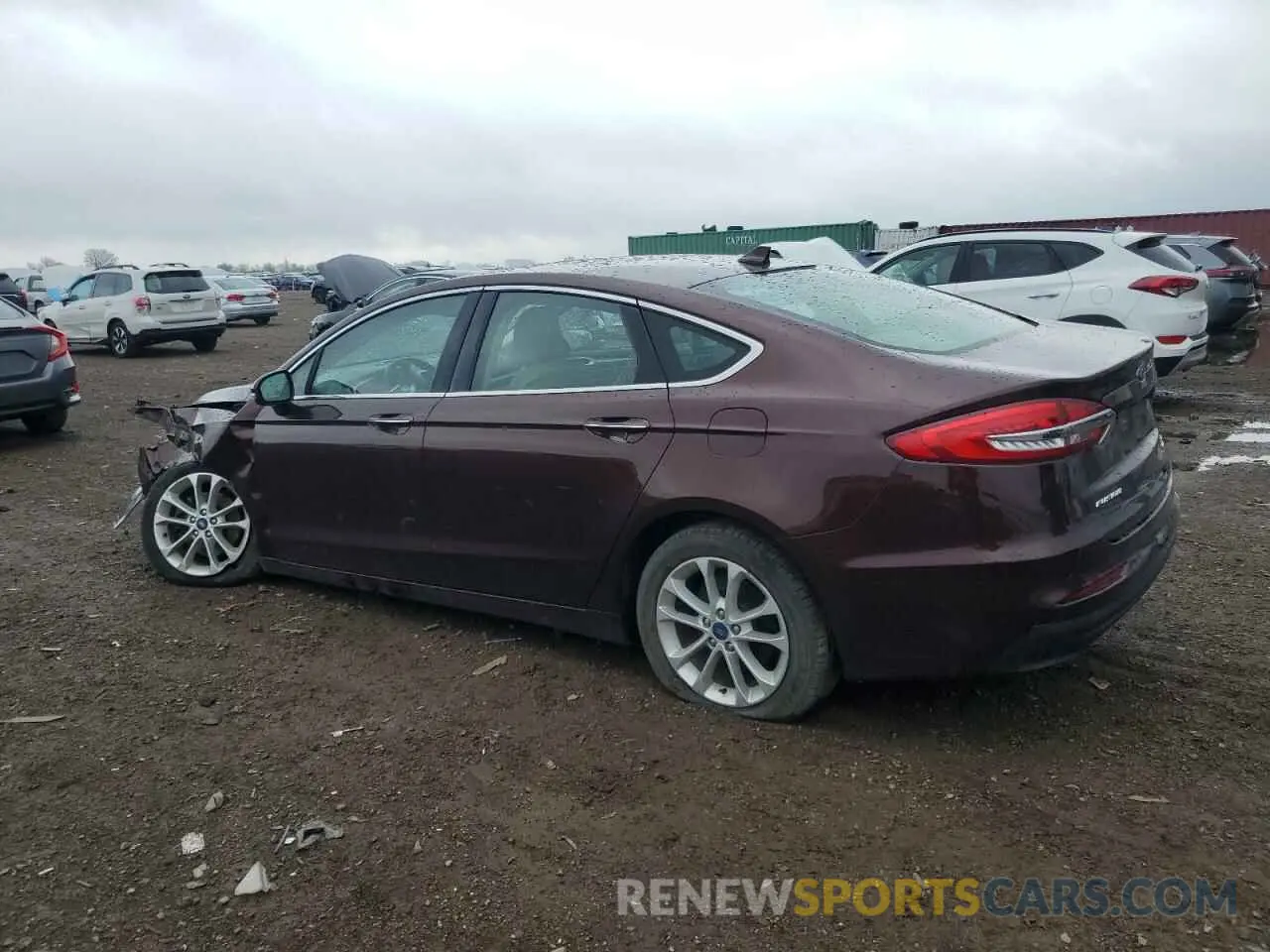 2 Photograph of a damaged car 3FA6P0MU3KR137395 FORD FUSION 2019