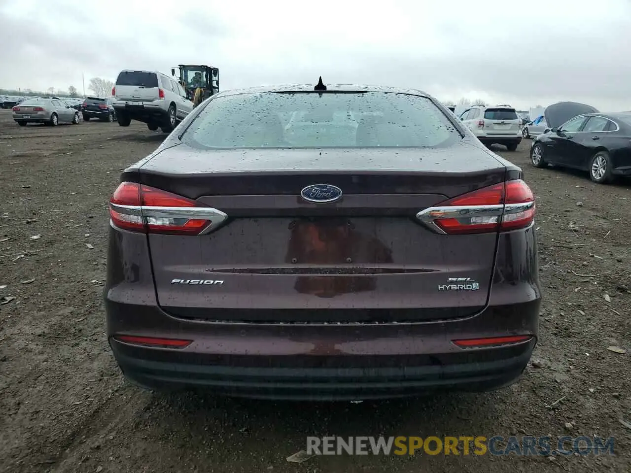 6 Photograph of a damaged car 3FA6P0MU3KR137395 FORD FUSION 2019