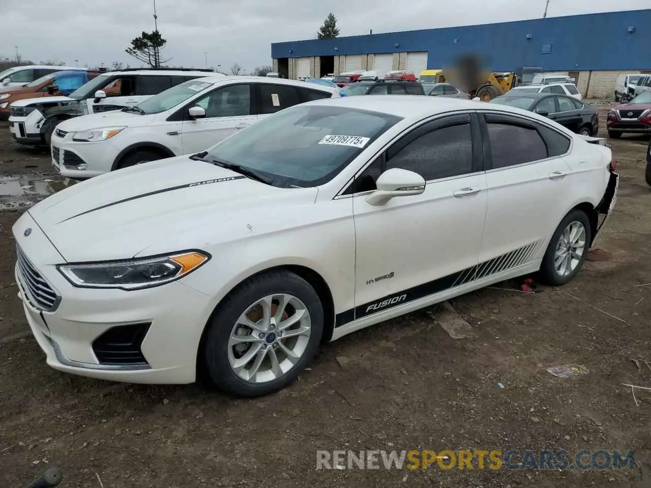 1 Photograph of a damaged car 3FA6P0MU6KR197445 FORD FUSION 2019