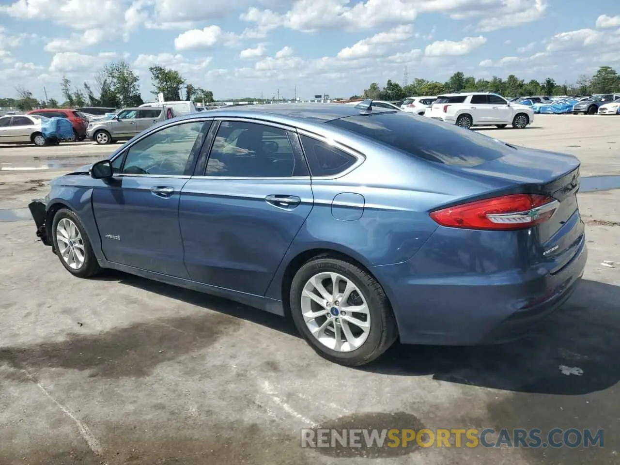 2 Photograph of a damaged car 3FA6P0MU7KR123029 FORD FUSION 2019