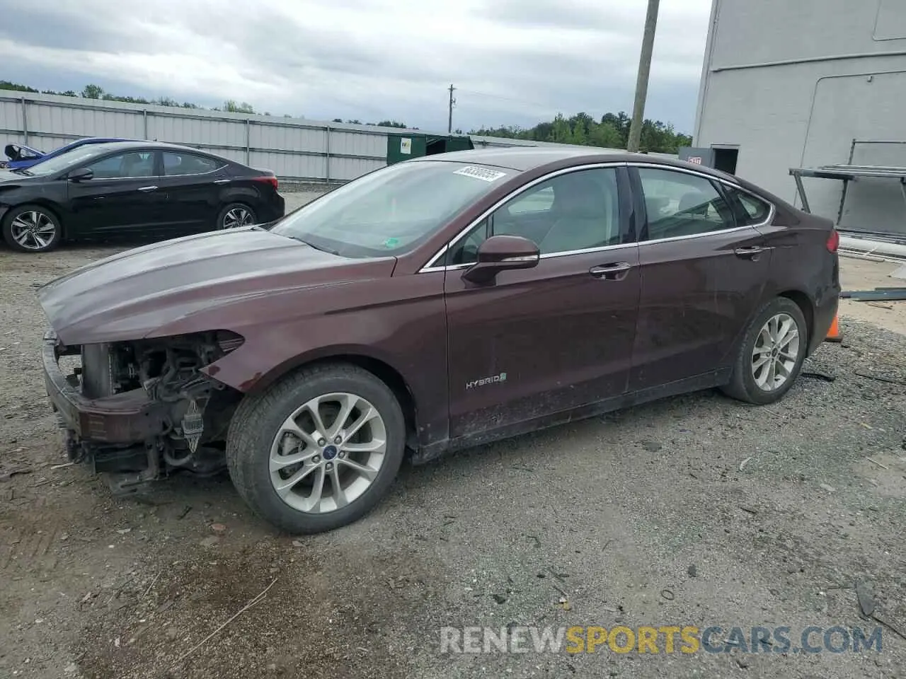 1 Photograph of a damaged car 3FA6P0MU9KR137126 FORD FUSION 2019