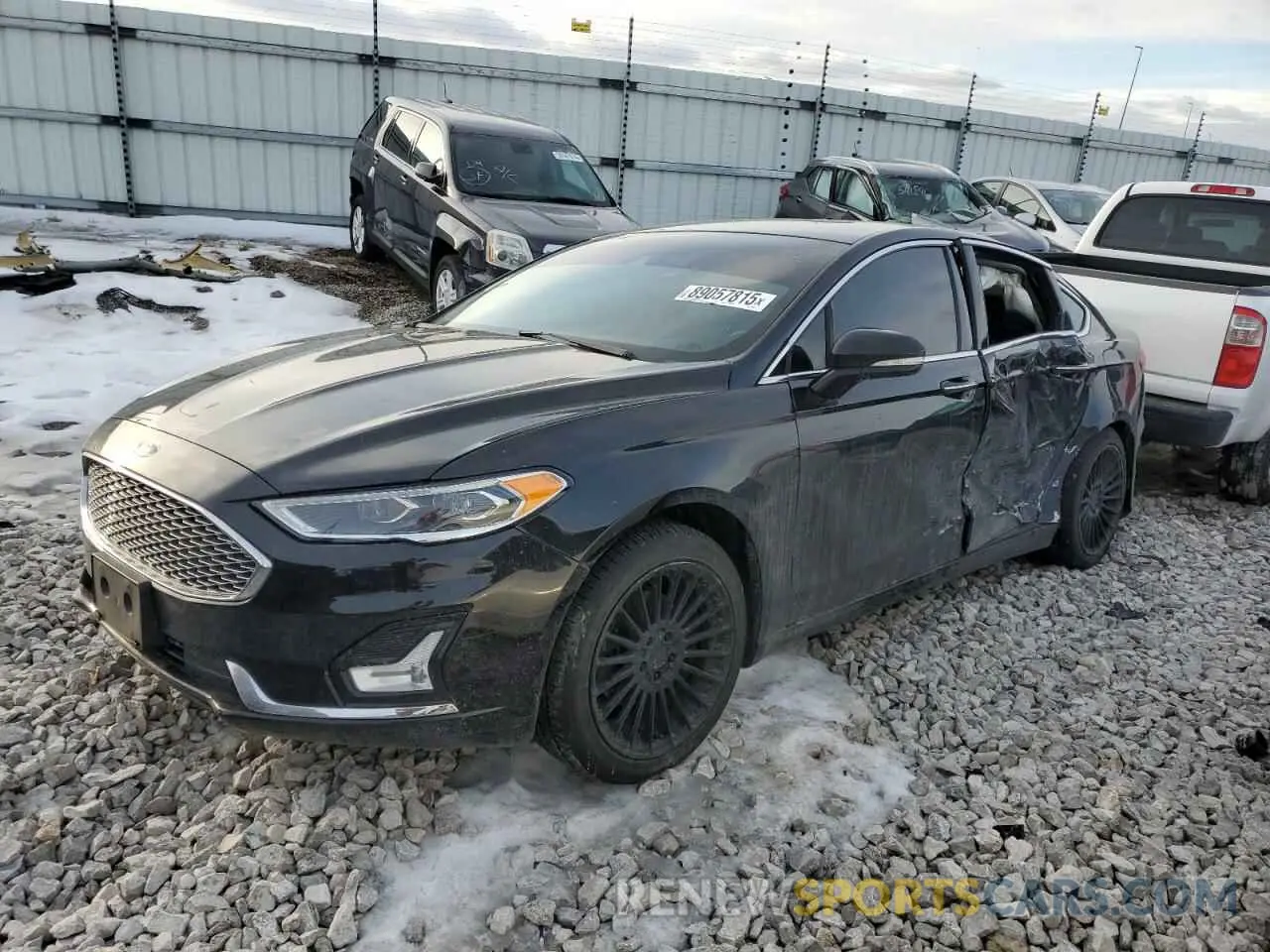 1 Photograph of a damaged car 3FA6P0RU1KR202866 FORD FUSION 2019