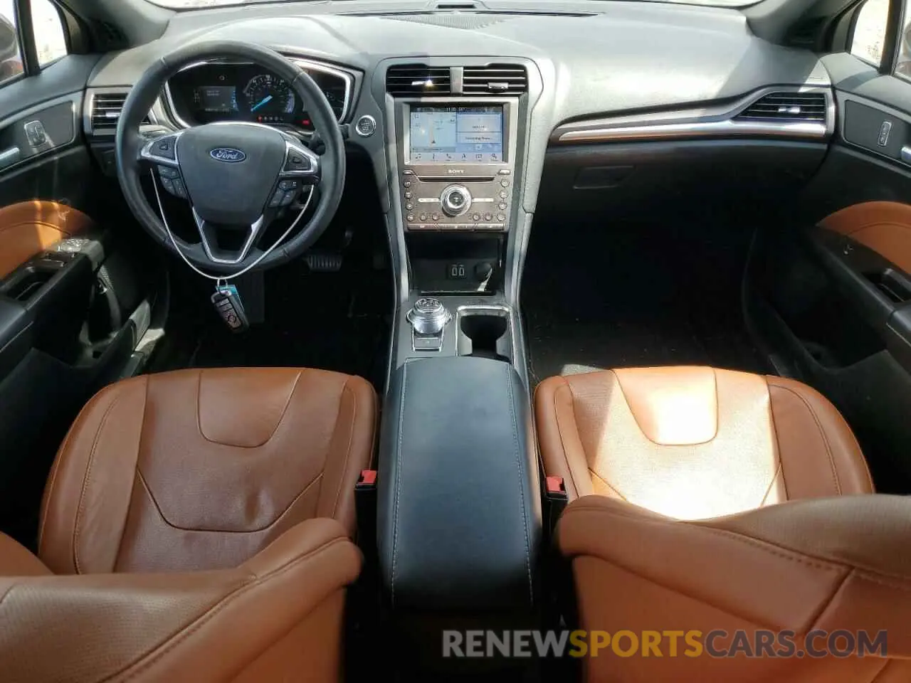 8 Photograph of a damaged car 3FA6P0RU9KR264015 FORD FUSION 2019