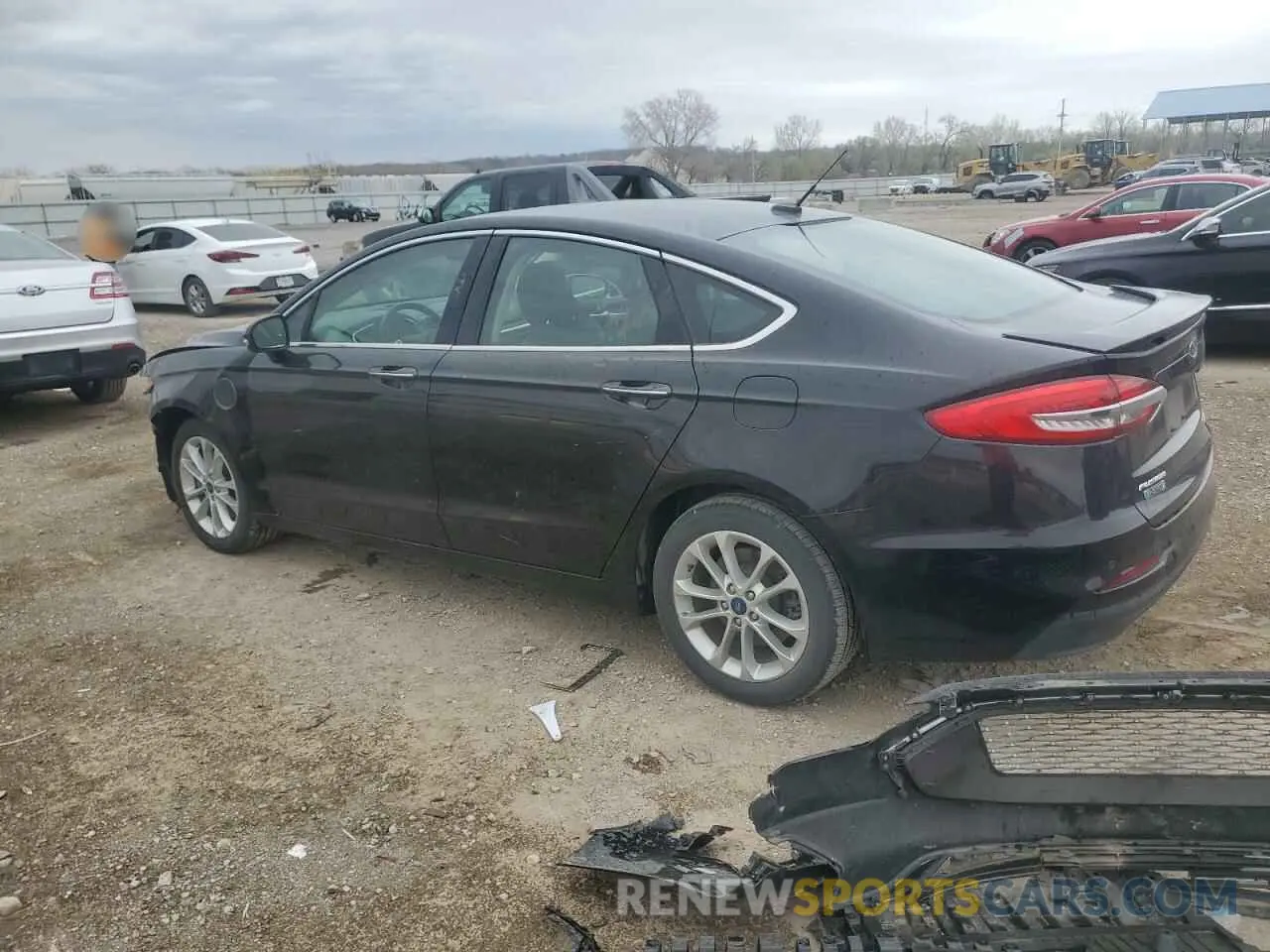2 Photograph of a damaged car 3FA6P0SU1KR174285 FORD FUSION 2019