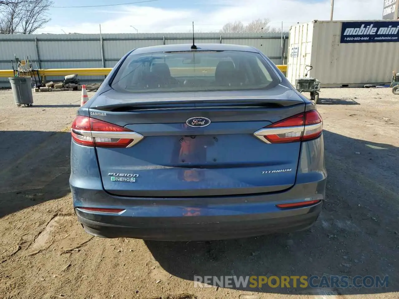 6 Photograph of a damaged car 3FA6P0SU7KR145552 FORD FUSION 2019