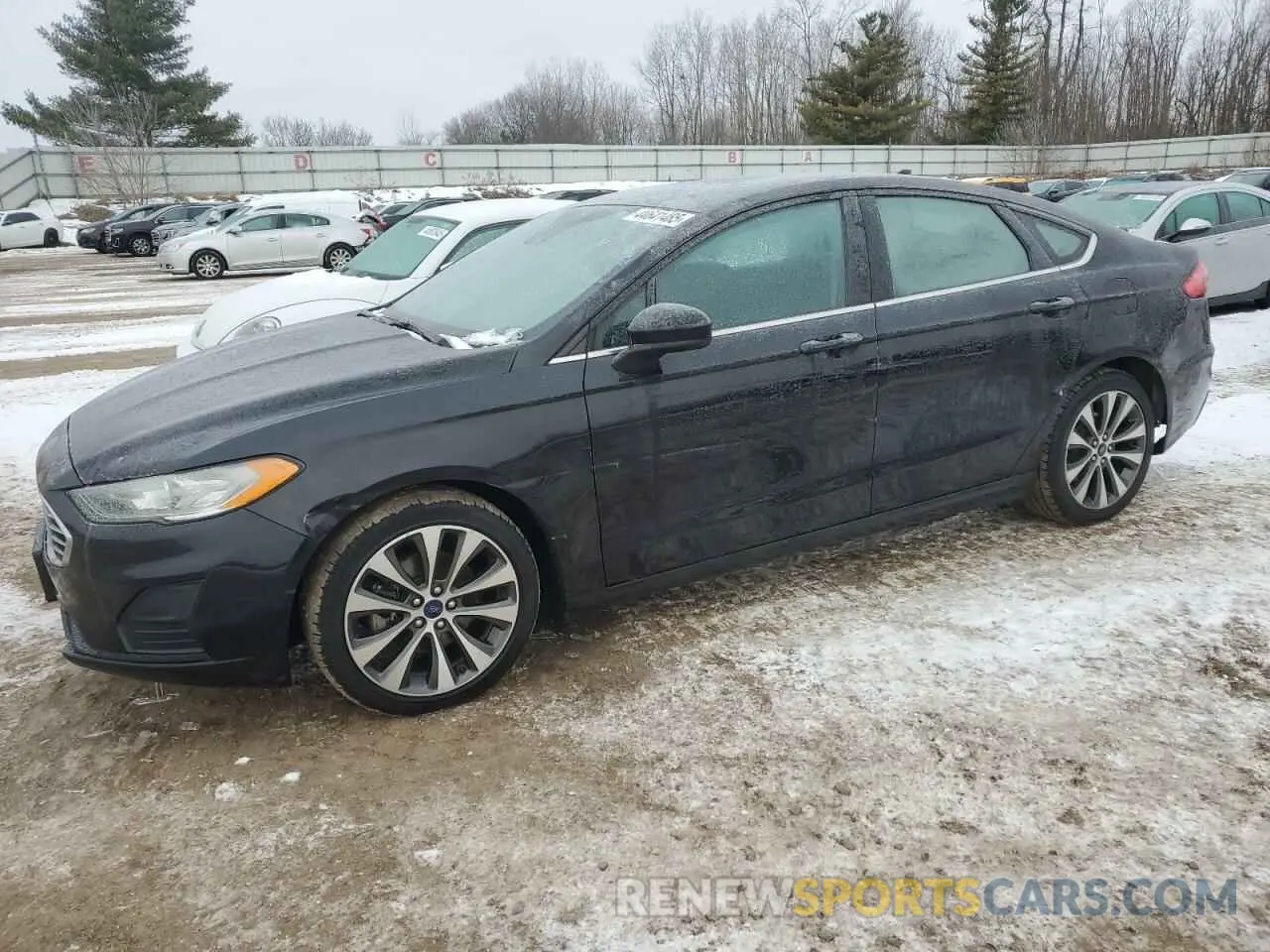 1 Photograph of a damaged car 3FA6P0T90KR254025 FORD FUSION 2019