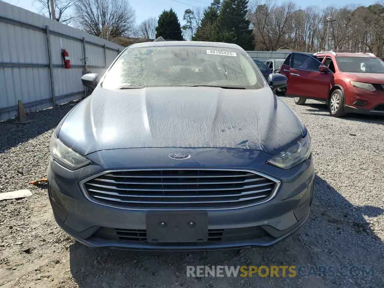 5 Photograph of a damaged car 3FA6P0T90KR260360 FORD FUSION 2019