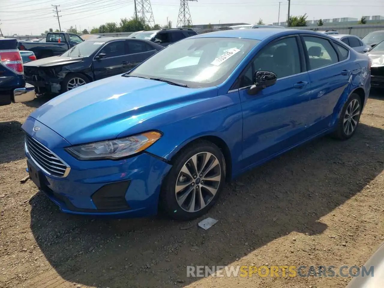 1 Photograph of a damaged car 3FA6P0T91KR142835 FORD FUSION 2019